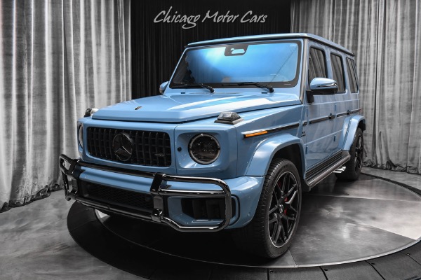 Used 2025 Mercedes-Benz G63 AMG MANUFAKTUR China Blue Only 2300 Miles Carbon Fiber LOADED Perfect HIGH MSRP for sale Sold at Chicago Motor Cars in West Chicago IL 60185 2