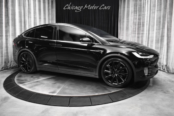 Used 2020 Tesla Model X Long Range! White Interior! Onyx Black Wheels! Self Driving Capability! for sale Sold at Chicago Motor Cars in West Chicago IL 60185 6