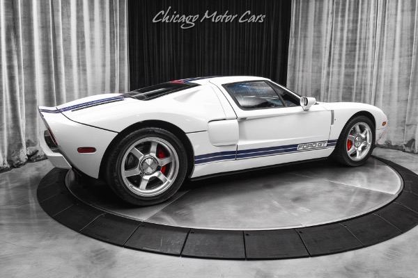 Used 2005 Ford GT Coupe Only 5,700 Miles Pristine Condition! White/Blue Stripes 3 Option Car! for sale Sold at Chicago Motor Cars in West Chicago IL 60185 5