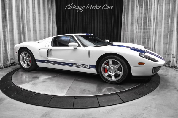 Used 2005 Ford GT Coupe Only 5,700 Miles Pristine Condition! White/Blue Stripes 3 Option Car! for sale Sold at Chicago Motor Cars in West Chicago IL 60185 6