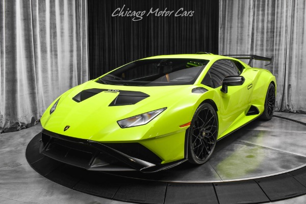 Used 2022 Lamborghini Huracan STO Verde Scandal! Front Axle Lifter!  Lamborghini Telemetry!  Contrast Pack! for sale Sold at Chicago Motor Cars in West Chicago IL 60185 2