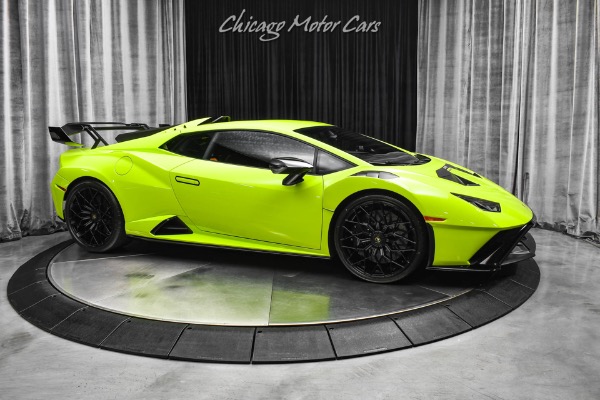 Used 2022 Lamborghini Huracan STO Verde Scandal! Front Axle Lifter!  Lamborghini Telemetry!  Contrast Pack! for sale Sold at Chicago Motor Cars in West Chicago IL 60185 6
