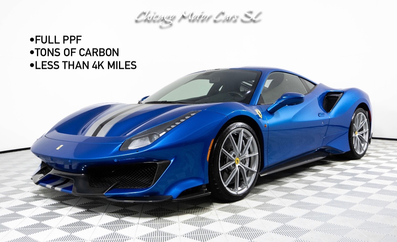 Used 2020 Ferrari 488 Pista Carbon Fiber Everywhere Only 3k Miles LOADED Full Paint Protection Film for sale Sold at Chicago Motor Cars in West Chicago IL 60185 1