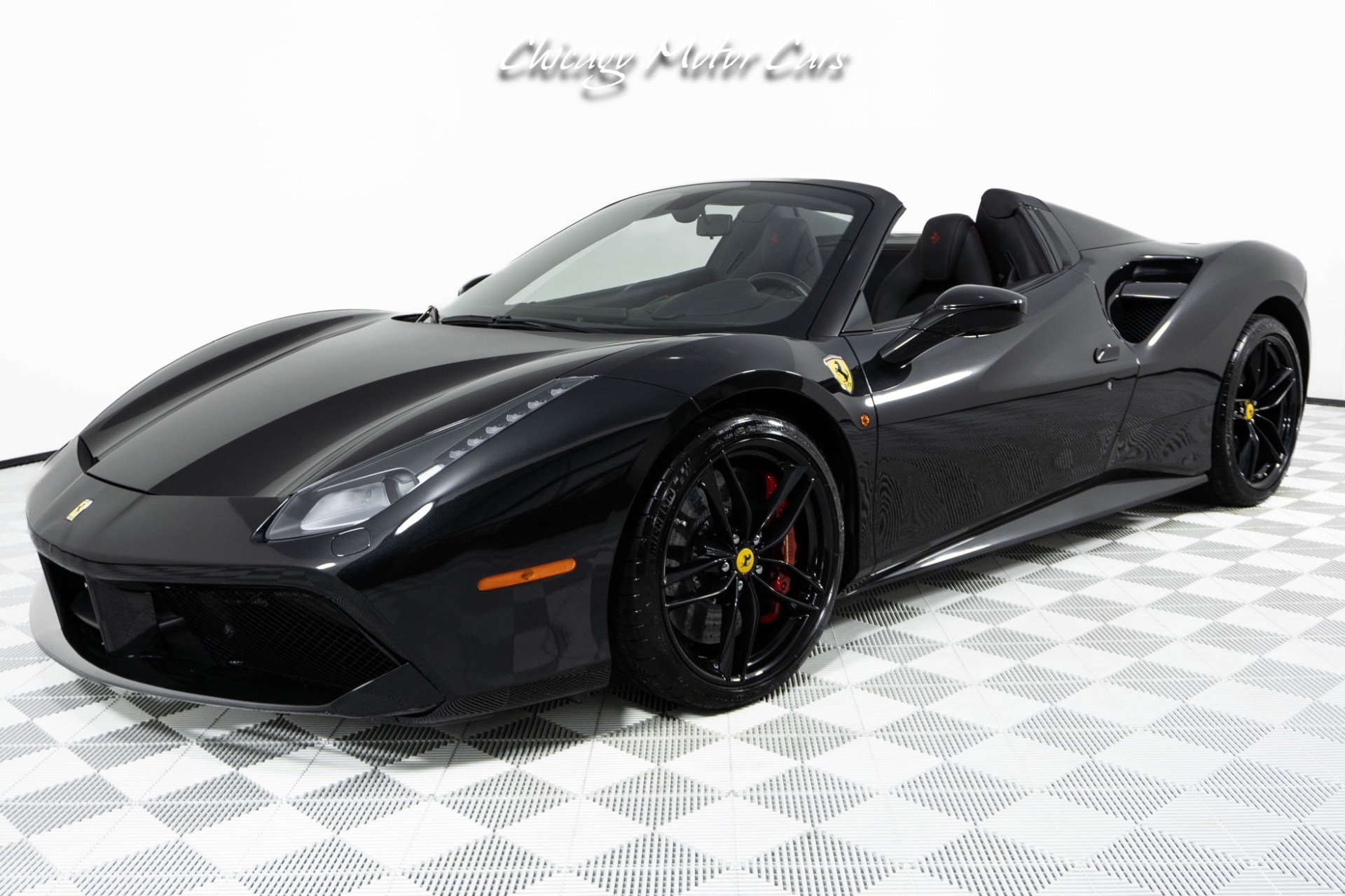 Used 2018 Ferrari 488 Spider Sinister Spec Only 10k Miles Front End Lifter Red Stitching Loaded for sale Sold at Chicago Motor Cars in West Chicago IL 60185 1