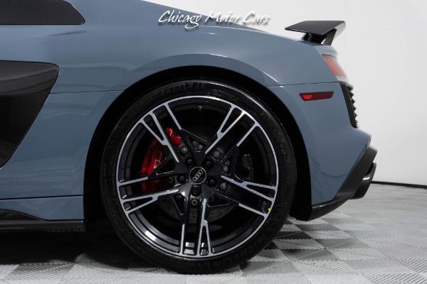 Used 2023 Audi R8 V10 Performance 5.2 quattro Only 6K Miles! FULL PPF! Stunning Kemora Gray! Red Interior! for sale Sold at Chicago Motor Cars in West Chicago IL 60185 4