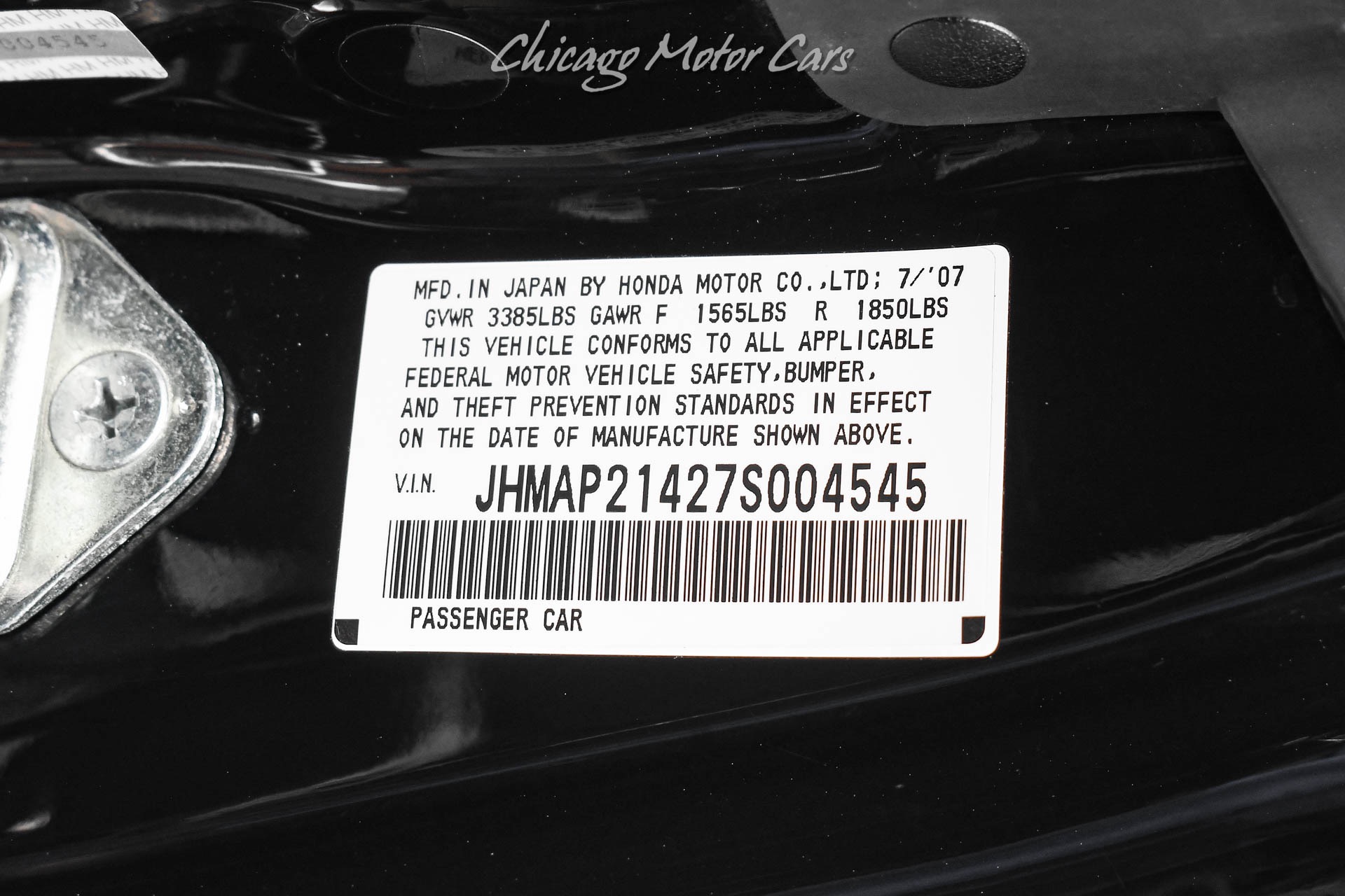 2007 HONDA S2000 - Image 53