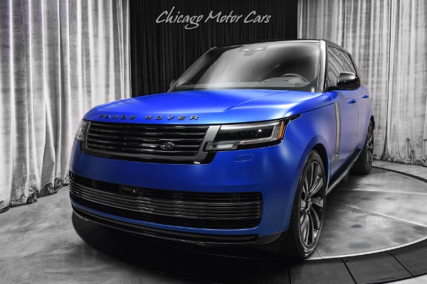Used 2023 Land Rover Range Rover P530 SV MSRP $215,610+ Velocity Blue SV Bespoke Ultra Metallic Satin for sale Sold at Chicago Motor Cars in West Chicago IL 60185 2