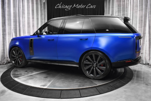 Used 2023 Land Rover Range Rover P530 SV MSRP $215,610+ Velocity Blue SV Bespoke Ultra Metallic Satin for sale Sold at Chicago Motor Cars in West Chicago IL 60185 3