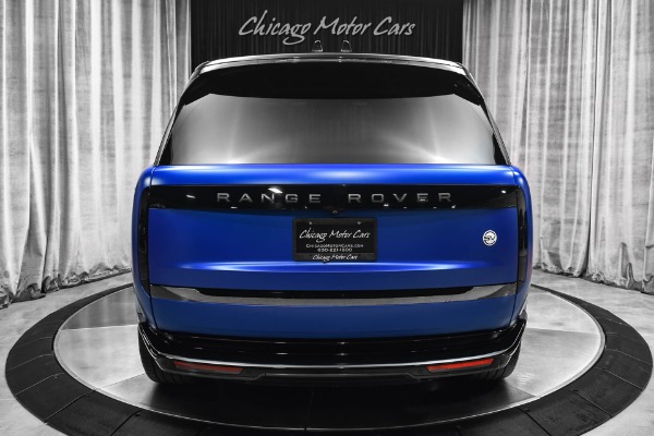 Used 2023 Land Rover Range Rover P530 SV MSRP $215,610+ Velocity Blue SV Bespoke Ultra Metallic Satin for sale Sold at Chicago Motor Cars in West Chicago IL 60185 4