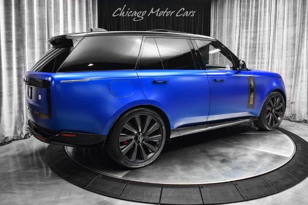 Used 2023 Land Rover Range Rover P530 SV MSRP $215,610+ Velocity Blue SV Bespoke Ultra Metallic Satin for sale Sold at Chicago Motor Cars in West Chicago IL 60185 5