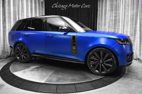 Used 2023 Land Rover Range Rover P530 SV MSRP $215,610+ Velocity Blue SV Bespoke Ultra Metallic Satin for sale Sold at Chicago Motor Cars in West Chicago IL 60185 6