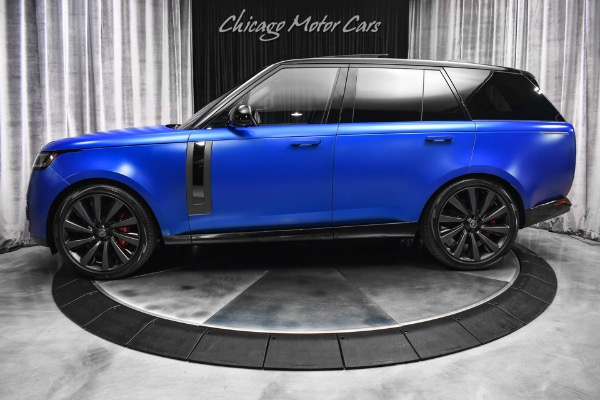 Used 2023 Land Rover Range Rover P530 SV MSRP $215,610+ Velocity Blue SV Bespoke Ultra Metallic Satin for sale Sold at Chicago Motor Cars in West Chicago IL 60185 1