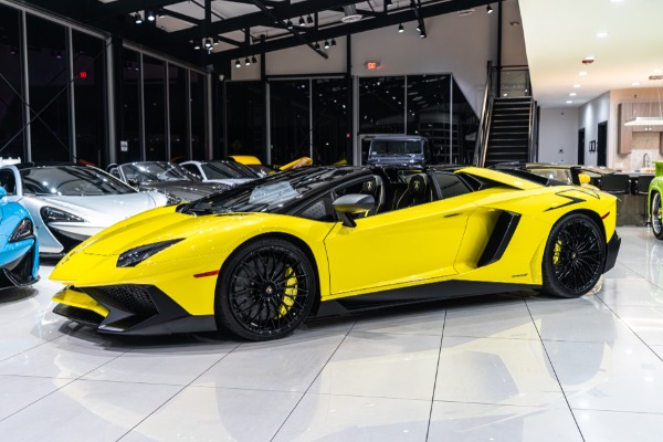 Used 2017 Lamborghini Aventador LP750-4 SV Roadster Only 64 Miles Carbon Fiber Roof BRAND NEW for sale Sold at Chicago Motor Cars in West Chicago IL 60185 2