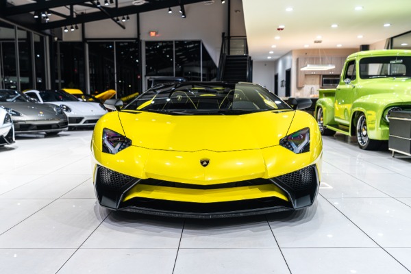 Used 2017 Lamborghini Aventador LP750-4 SV Roadster Only 64 Miles Carbon Fiber Roof BRAND NEW for sale Sold at Chicago Motor Cars in West Chicago IL 60185 6