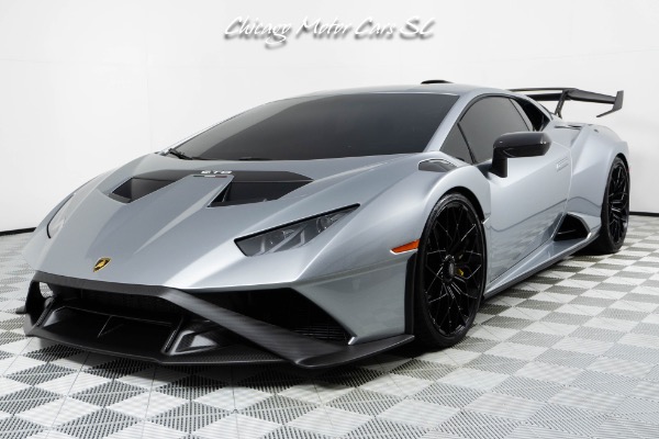 Used 2024 Lamborghini Huracan STO RARE Grigio Artis Lucido! Front PPF! Sport Seats! Front Lifter! for sale Sold at Chicago Motor Cars in West Chicago IL 60185 2