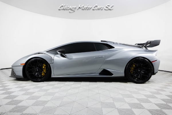 Used 2024 Lamborghini Huracan STO RARE Grigio Artis Lucido! Front PPF! Sport Seats! Front Lifter! for sale Sold at Chicago Motor Cars in West Chicago IL 60185 3