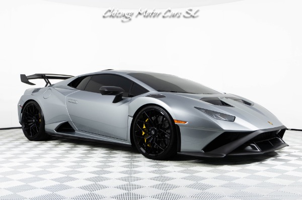 Used 2024 Lamborghini Huracan STO RARE Grigio Artis Lucido! Front PPF! Sport Seats! Front Lifter! for sale Sold at Chicago Motor Cars in West Chicago IL 60185 6
