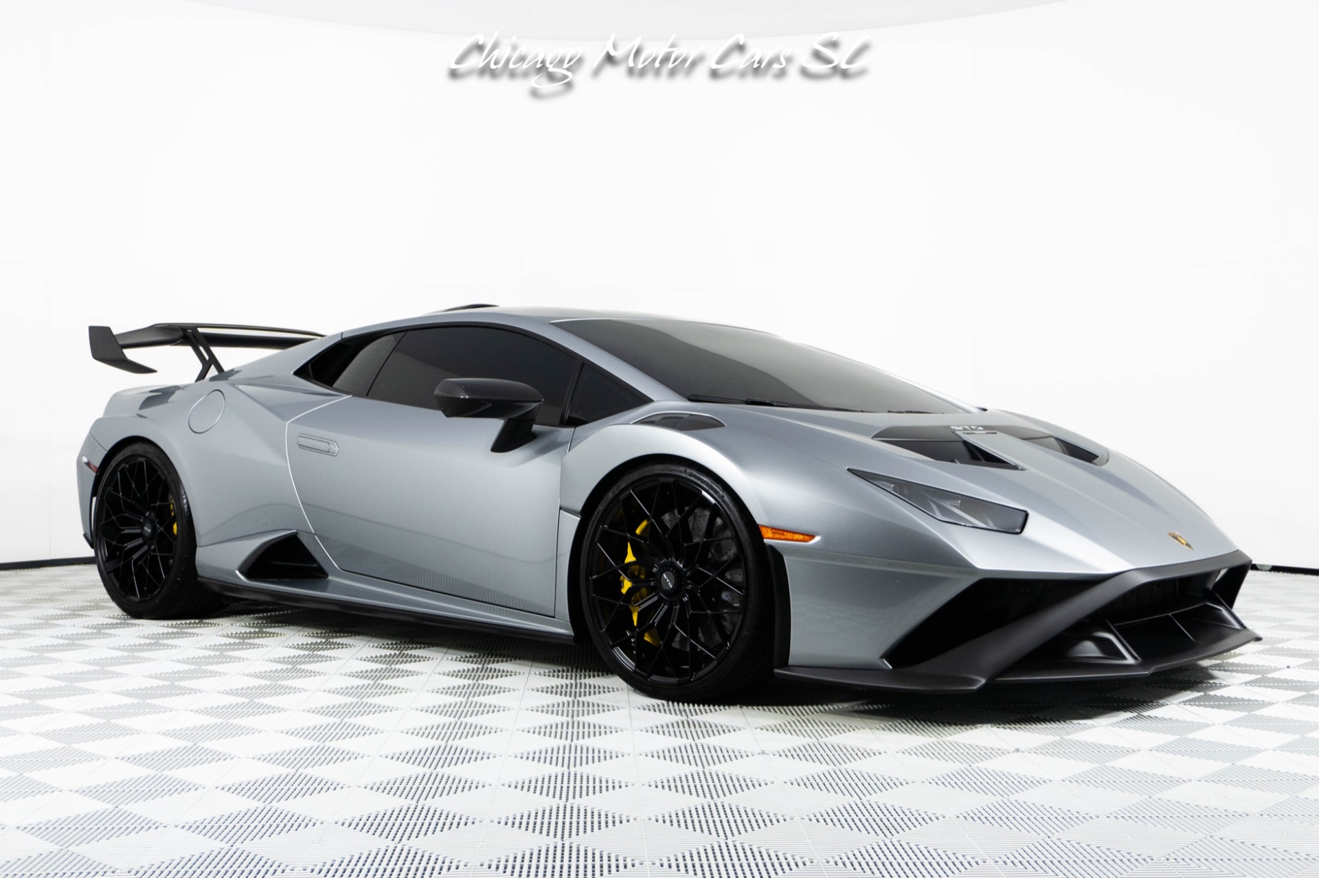 Used 2024 Lamborghini Huracan STO RARE Grigio Artis Lucido! Front