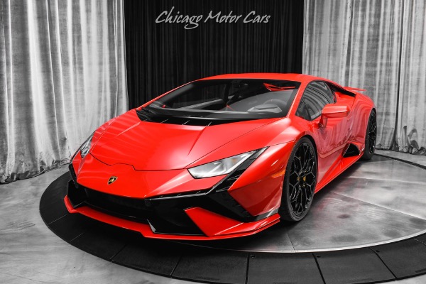 Used 2023 Lamborghini Huracan Tecnica Sport Bucket Seats! Axle Lifter! Novitec Lowering Springs!! Rosso Cadens! for sale Sold at Chicago Motor Cars in West Chicago IL 60185 2