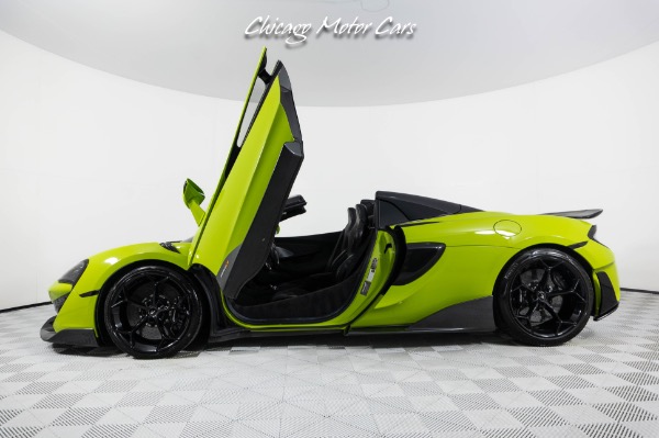 Used 2020 McLaren 600LT Spider Convertible Elite Lime Green! Front PPF! Carbon Fiber! Front Lifter! Loaded for sale Sold at Chicago Motor Cars in West Chicago IL 60185 3
