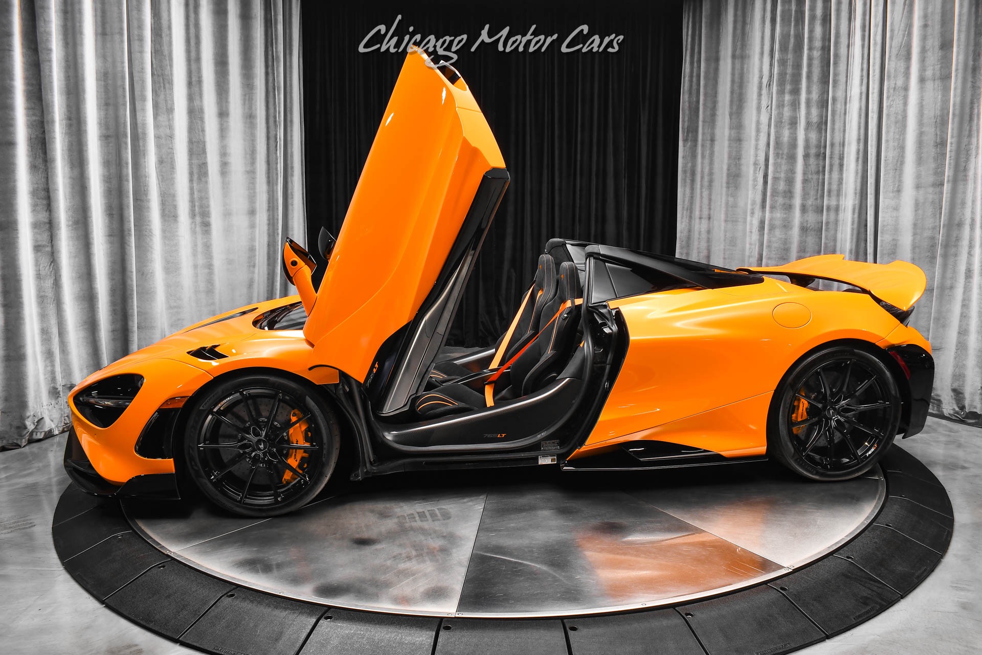 Used 2022 McLaren 765LT Spider MSO Options Only 1380 Miles Papaya
