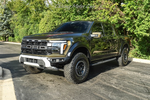 Used 2025 Ford F150 Raptor Only 3K Miles RARE SHELTER GREEN 802A PACKAGE BEADLOCKS LOADED for sale Sold at Chicago Motor Cars in West Chicago IL 60185 2