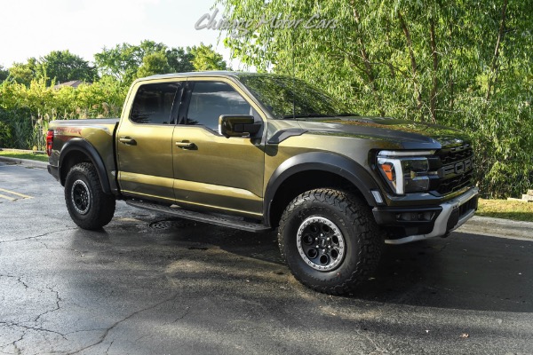 Used 2025 Ford F150 Raptor Only 3K Miles RARE SHELTER GREEN 802A PACKAGE BEADLOCKS LOADED for sale Sold at Chicago Motor Cars in West Chicago IL 60185 6