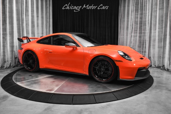 Used 2022 Porsche 911 GT3 Lava Orange Carbon Roof & Mirrors Chrono Pkg Full PPF Comfort Seats for sale Sold at Chicago Motor Cars in West Chicago IL 60185 6