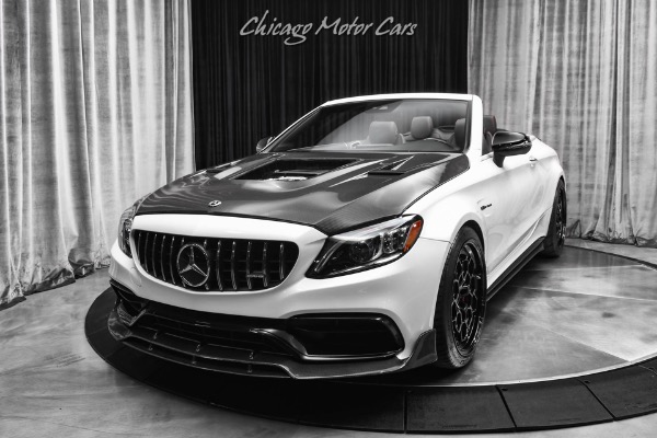 Used 2021 Mercedes-Benz C63 AMG S Cabriolet Weistec Upgrades Night Pkg Upgraded Wheels Tons of Carbon for sale Sold at Chicago Motor Cars in West Chicago IL 60185 2