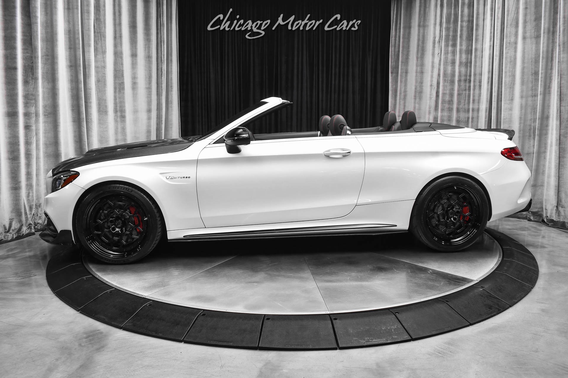 Used 2021 Mercedes-Benz C63 AMG S Cabriolet Weistec Upgrades Night Pkg Upgraded Wheels Tons of Carbon for sale Sold at Chicago Motor Cars in West Chicago IL 60185 1