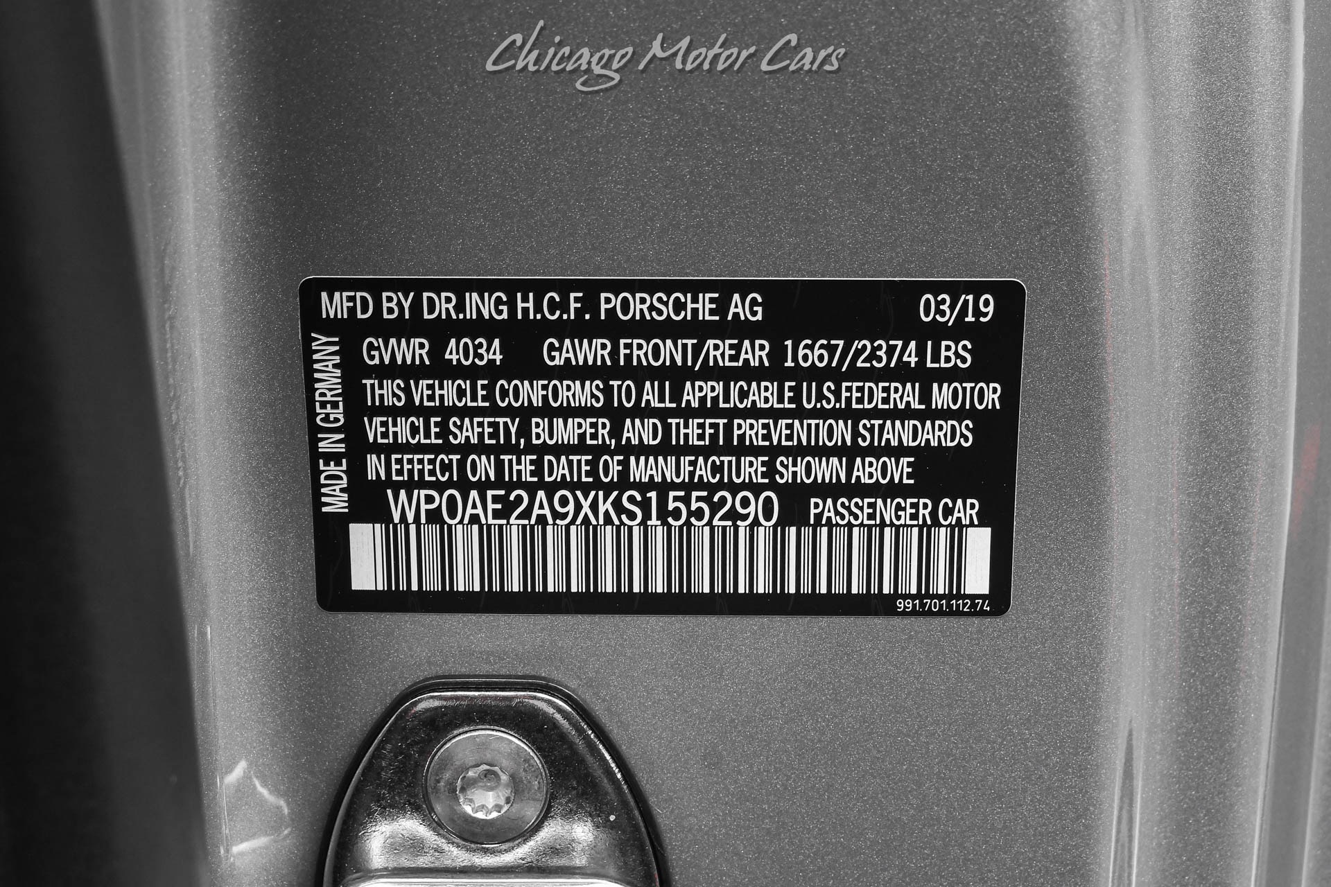 2019 PORSCHE 911 - Image 59