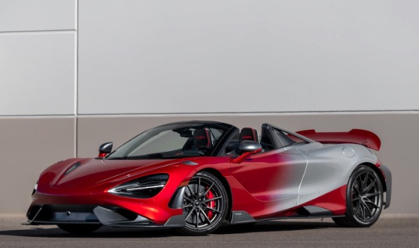 Used 2022 McLaren 765LT Spider MSO Bespoke Velocity Blend Carbon Fiber Everywhere MSRP $614,889+ 373 Miles for sale Sold at Chicago Motor Cars in West Chicago IL 60185 1