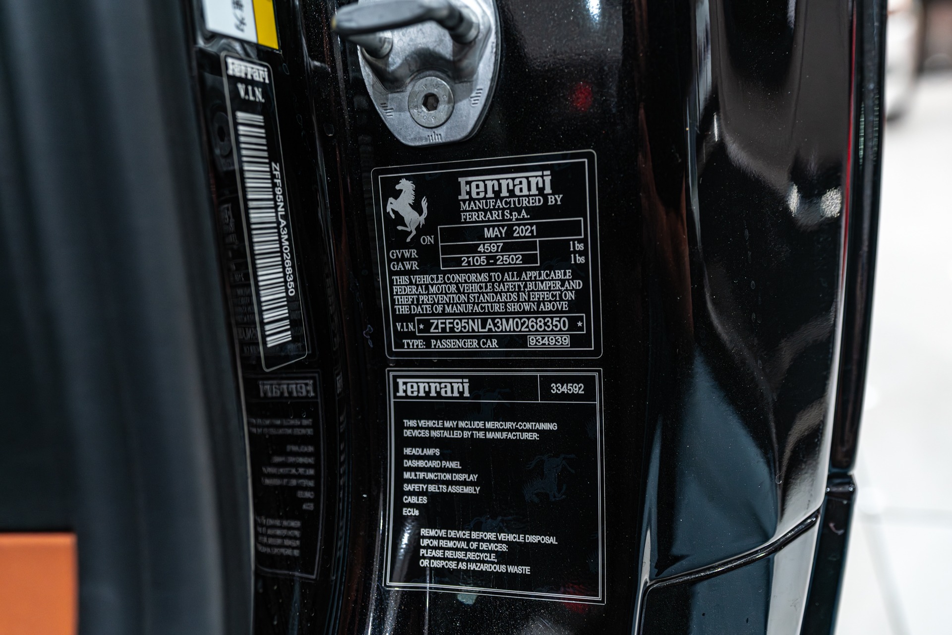 2021 FERRARI SF90 - Image 68