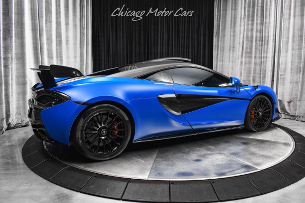 Used 2020 McLaren 620R Only 3k Miles MSO Paris Blue $307,995+ MSRP Carbon Fiber Fender Louvres for sale Sold at Chicago Motor Cars in West Chicago IL 60185 5