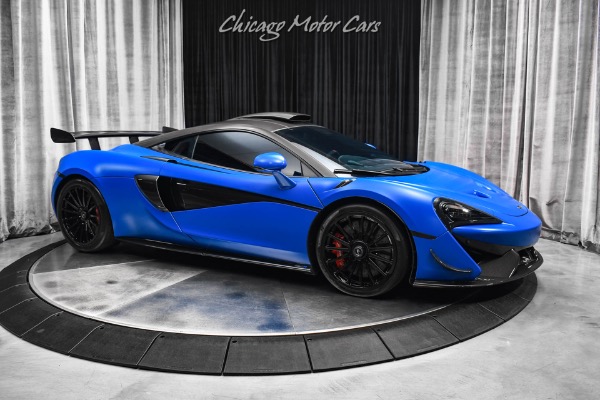 Used 2020 McLaren 620R Only 3k Miles MSO Paris Blue $307,995+ MSRP Carbon Fiber Fender Louvres for sale Sold at Chicago Motor Cars in West Chicago IL 60185 6
