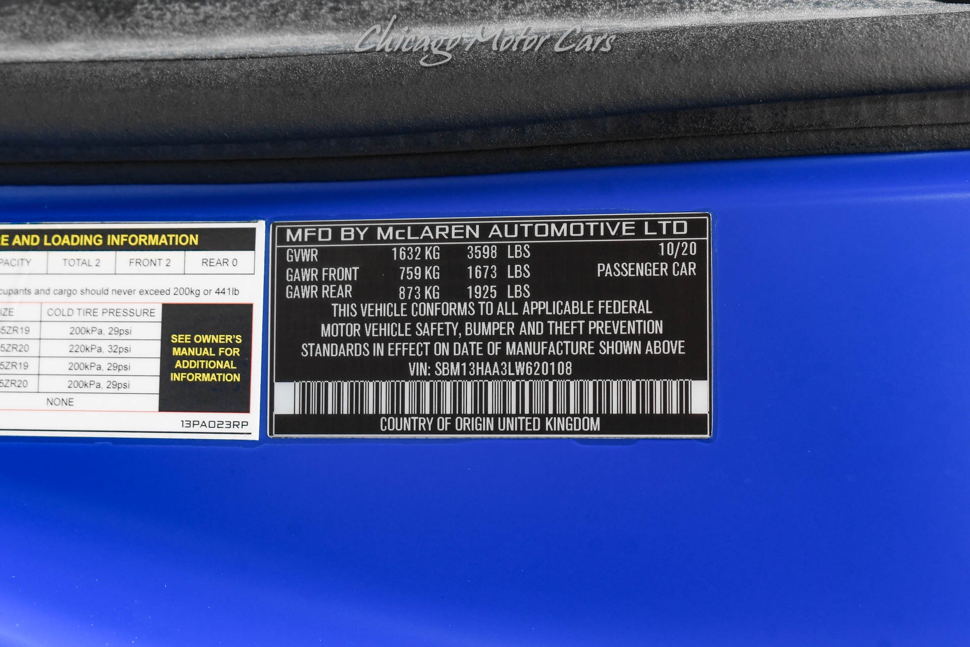 2020 MCLAREN 620R - Image 60