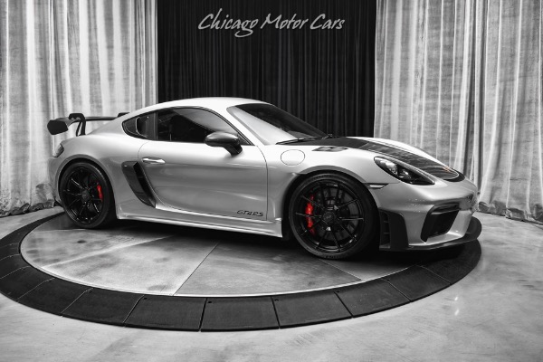 Used 2023 Porsche 718 Cayman GT4 RS Weissach Pkg Front Axle Lifter Carbon Buckets Tons of Carbon Fiber for sale Sold at Chicago Motor Cars in West Chicago IL 60185 6