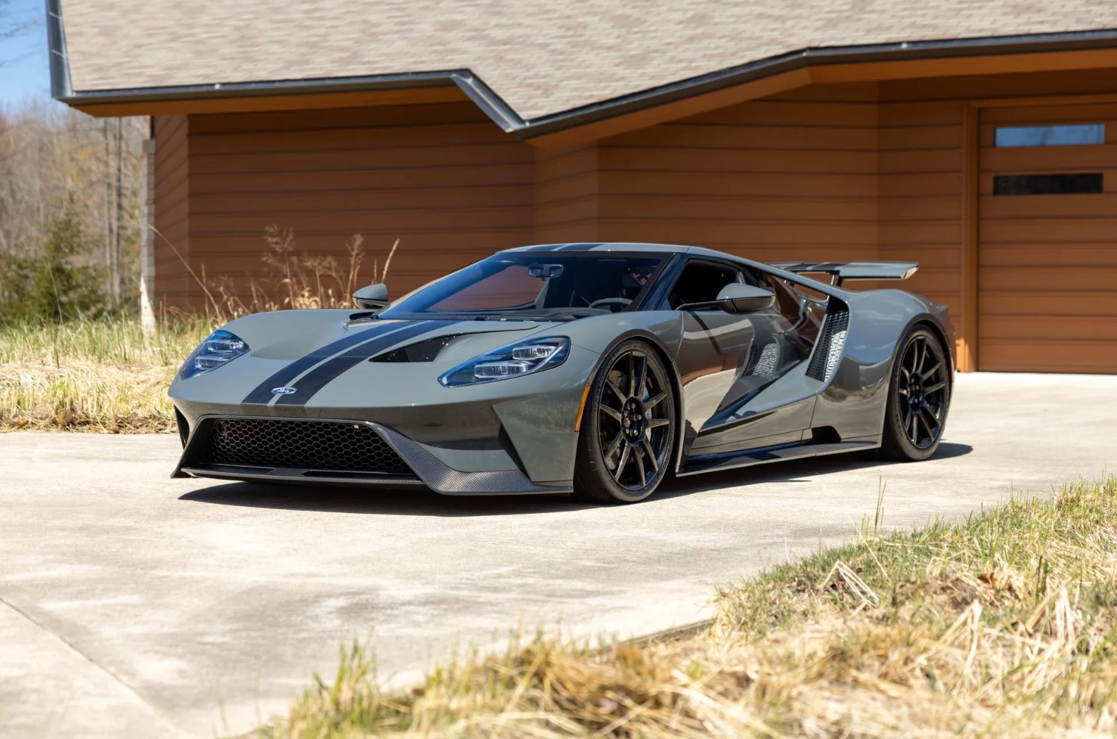 Used 2021 Ford GT Carbon Series 1of1 Grigio Scuro Paint Akrapovi Titanium Exhaust 300 Miles for sale Sold at Chicago Motor Cars in West Chicago IL 60185 1