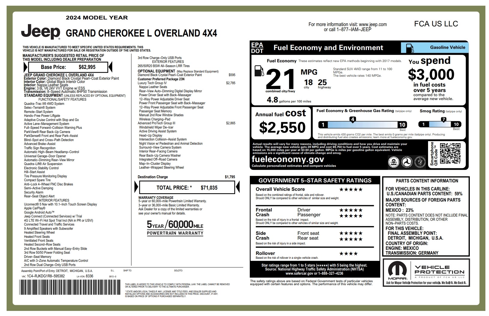 2024 JEEP GRAND CHEROKEE L - Image 66