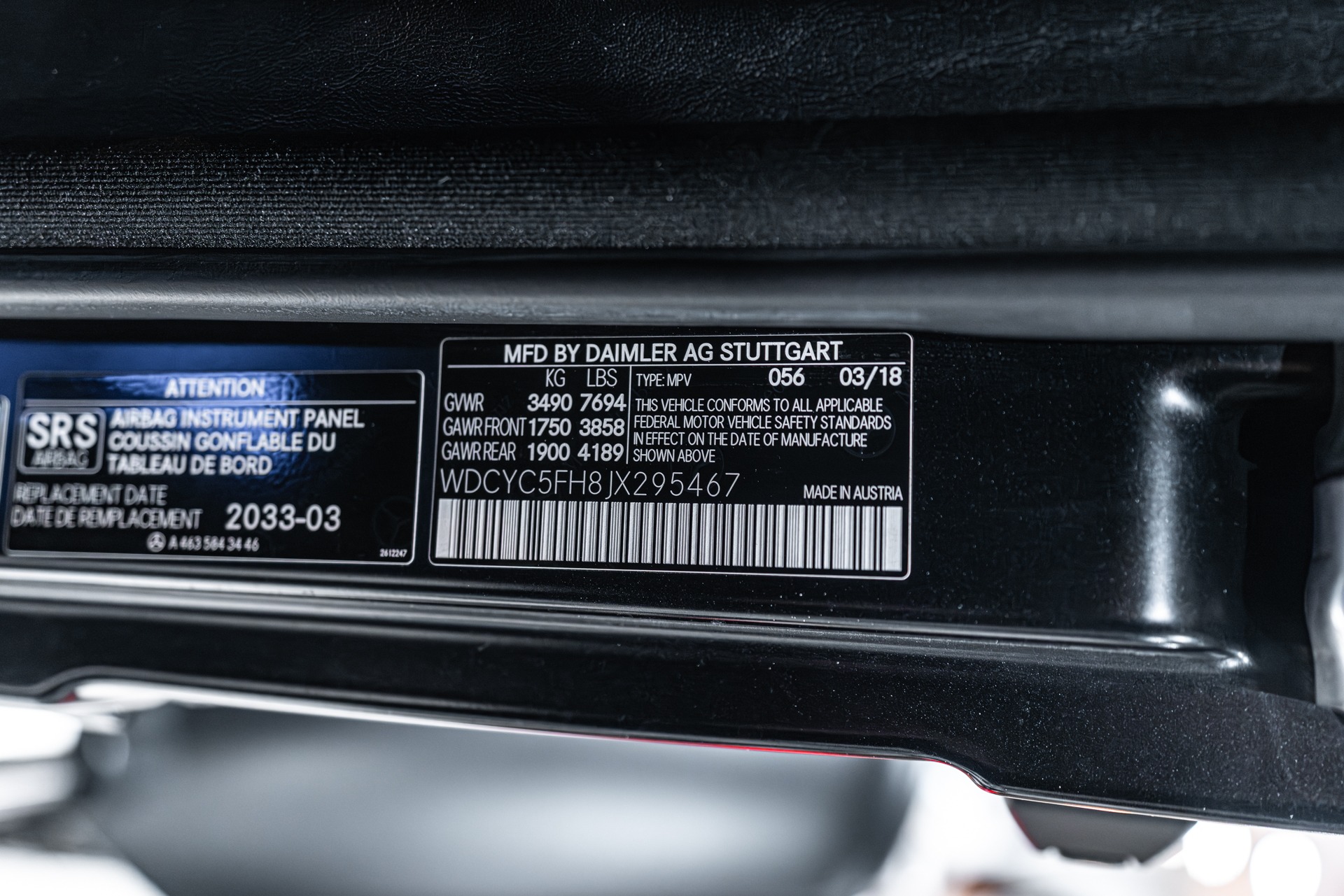 2018 MERCEDES-BENZ G-CLASS - Image 80