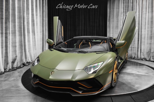 Used 2022 Lamborghini Aventador LP780-4 Ultimae Roadster Verde Turbine Anrky Wheels Upgraded Exhaust Full PPF for sale Sold at Chicago Motor Cars in West Chicago IL 60185 2