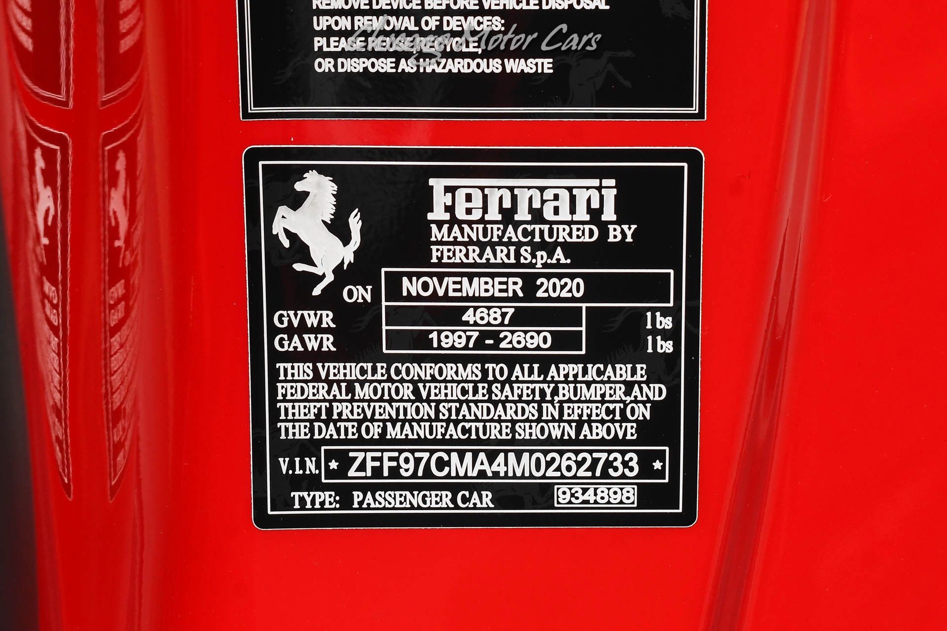 2021 FERRARI 812 - Image 66