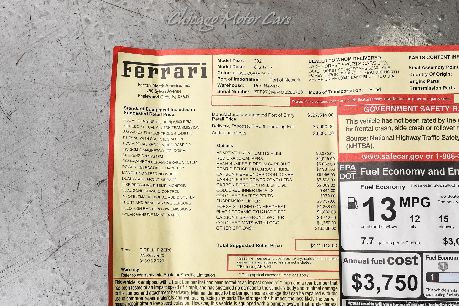 2021 FERRARI 812 - Image 68