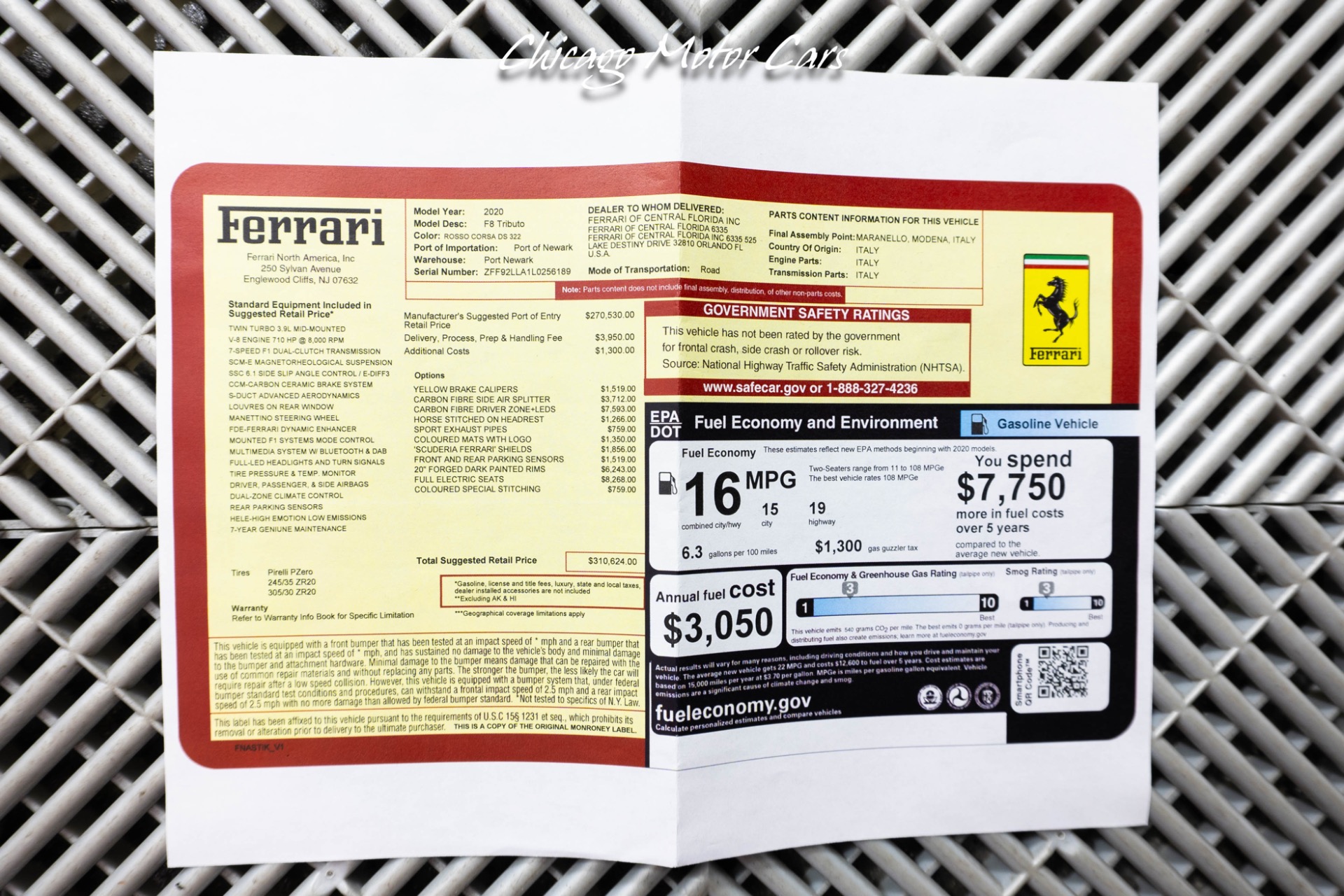 2020 FERRARI F8 - Image 51