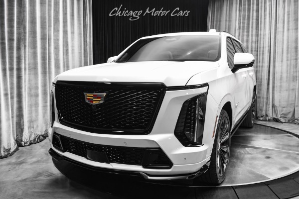 Used 2025 Cadillac Escalade V Series AWD SUV Crystal White Tricoat! Sheer Gray Leather! Rear Seat Entertainment! for sale Sold at Chicago Motor Cars in West Chicago IL 60185 2