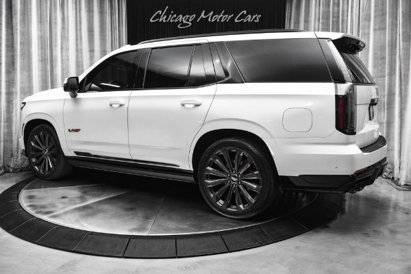 Used 2025 Cadillac Escalade V Series AWD SUV Crystal White Tricoat! Sheer Gray Leather! Rear Seat Entertainment! for sale Sold at Chicago Motor Cars in West Chicago IL 60185 3