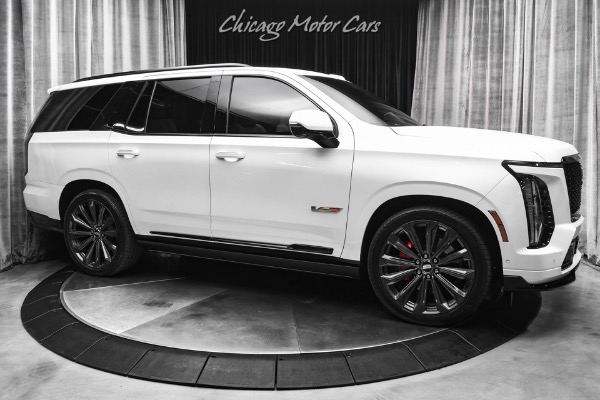 Used 2025 Cadillac Escalade V Series AWD SUV Crystal White Tricoat! Sheer Gray Leather! Rear Seat Entertainment! for sale Sold at Chicago Motor Cars in West Chicago IL 60185 6
