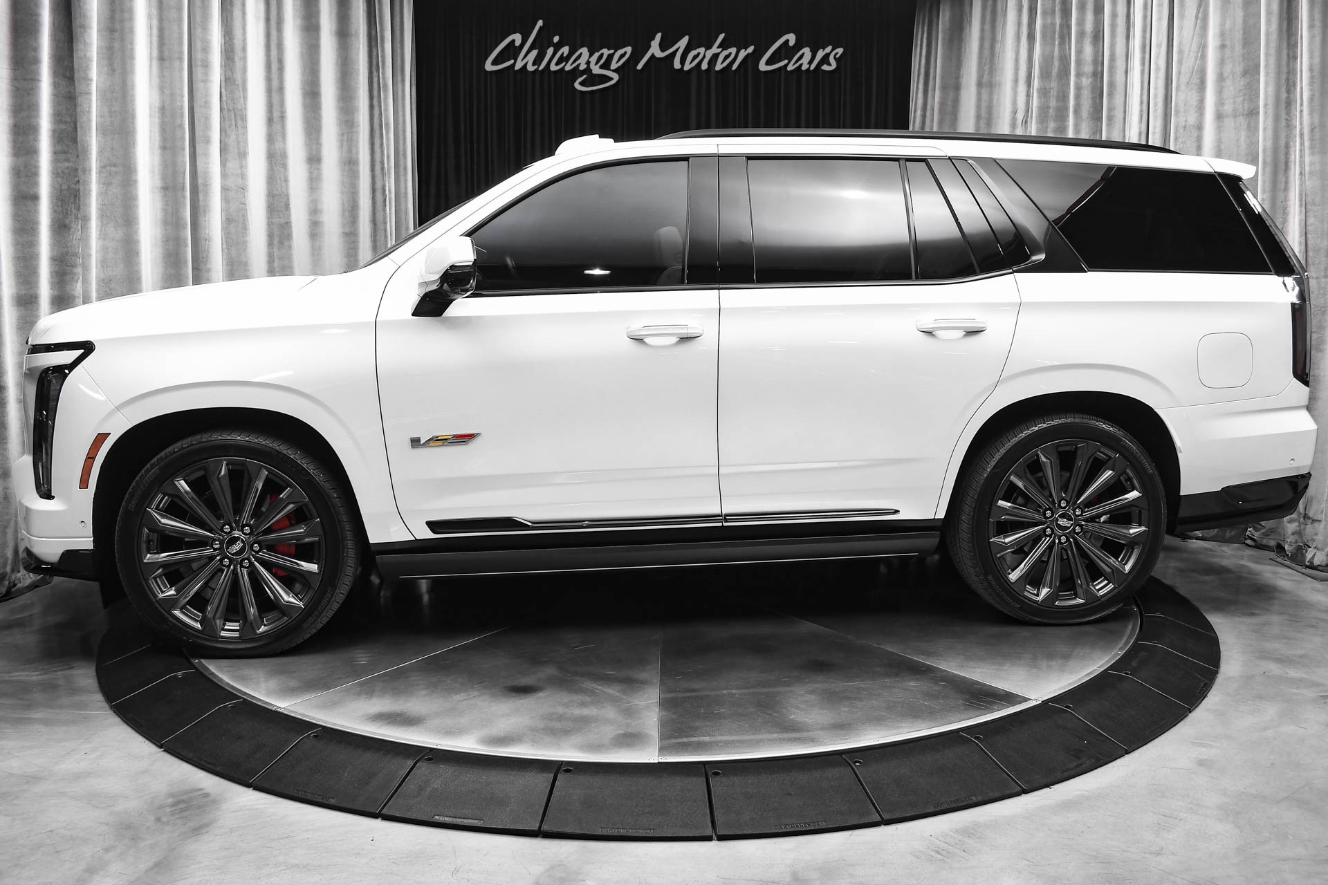 Used 2025 Cadillac Escalade V Series AWD SUV Crystal White Tricoat! Sheer Gray Leather! Rear Seat Entertainment! for sale Sold at Chicago Motor Cars in West Chicago IL 60185 1