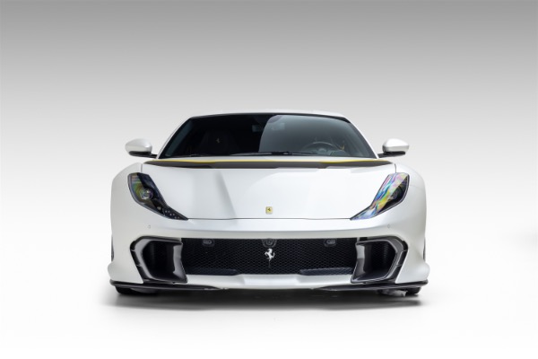 Used 2022 Ferrari 812 Competizione Only 800 Miles! Pearl White! Carbon Fiber Everywhere! Carbon Wheels LOADED for sale Sold at Chicago Motor Cars in West Chicago IL 60185 2