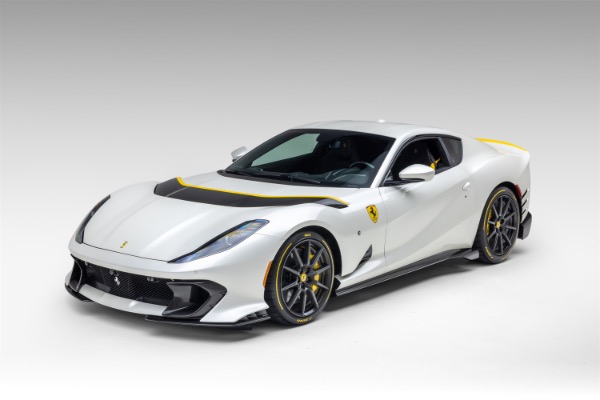 Used 2022 Ferrari 812 Competizione Only 800 Miles! Pearl White! Carbon Fiber Everywhere! Carbon Wheels LOADED for sale Sold at Chicago Motor Cars in West Chicago IL 60185 3